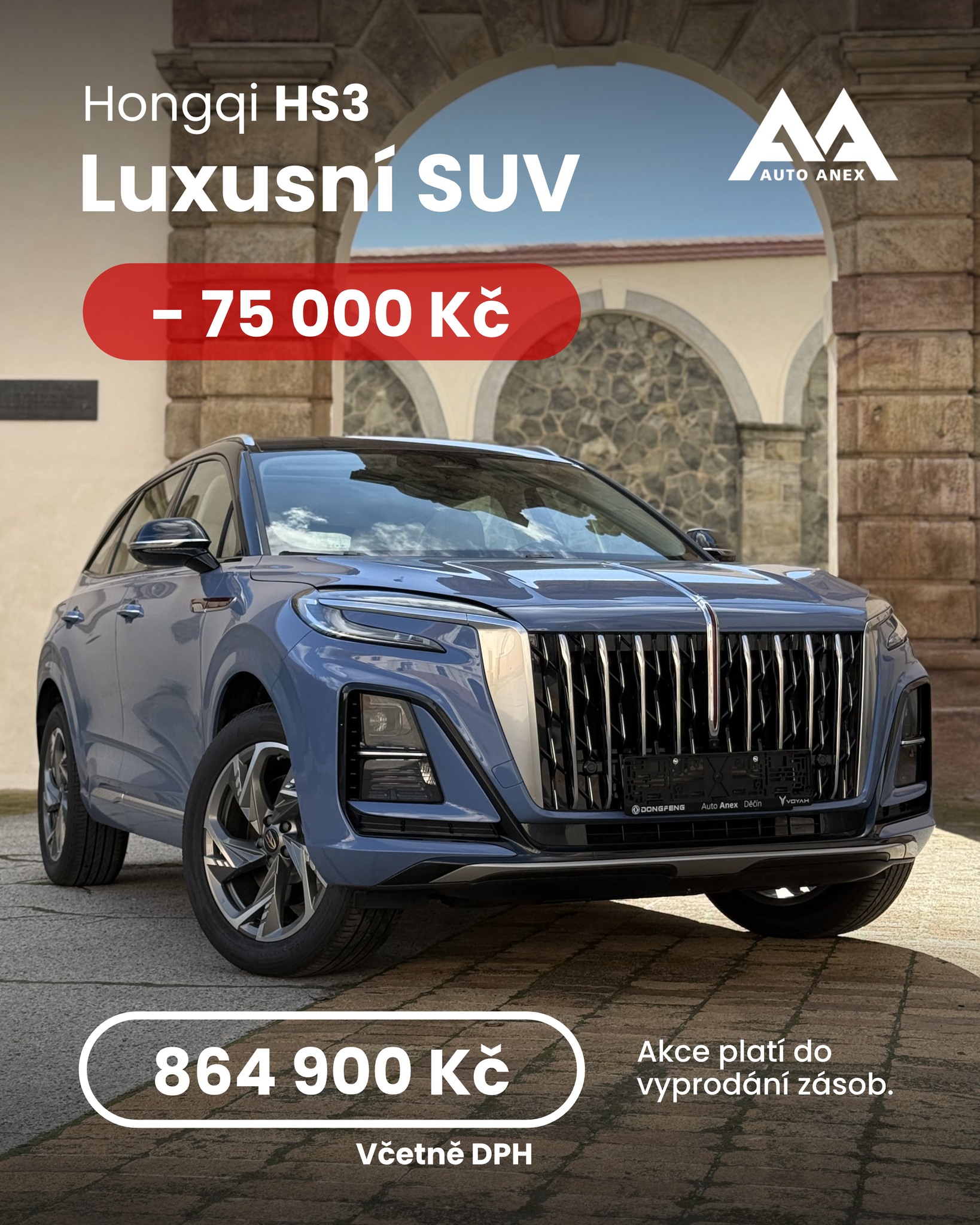 HONGQI DĚČÍN AKCE - 75 000 Kč